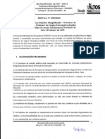 Edital No003 2024 Pros Seletivo Simplificado Prof Apoio Lingua Estrangeira Ingles Anos Finais Do Fund Arte e Aee