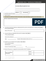 ICTACT Journals Application Form Conference Collaboration