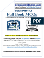 1st Year PHYSICS Full Book Solved MCQs by Bismillah Academy 0300-7980055