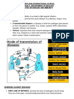 Disease and Immunity Notes