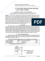 Refurbishment of A Three-Phase Induction Motor Reflecting Local Voltage Condition