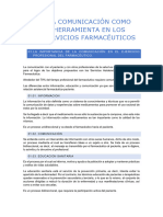 Tema 2. La Comunicacion Como Herramienta en Los Servicios Farmaceuticos