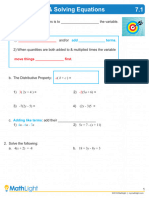 Notes Simplifying Equations