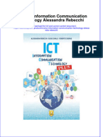 PDF of Ict Plus Information Communication Technology Alessandra Rebecchi Full Chapter Ebook