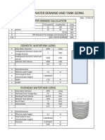 Water Tank Calcs