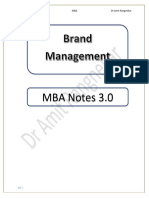 Brand Management Notes