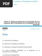 Tema 2. Bases Anatómicas Funcionales de Los Órganos