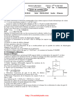 Devoir de Sythèse N°1 - Physique - 4ème SI (2009-2010) MR A.Abdelwahed