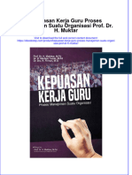 PDF of Kepuasan Kerja Guru Proses Manajemen Suatu Organisasi Prof DR H Muktar Full Chapter Ebook