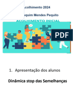 ACOLHIMENTO PEQUITO 2024 Apresentação