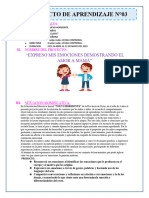 Proyecto #03 Expreso Mis Emociones Demostrando El Amor A Mamá