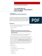 Obtener El Certificado de Inexistencia de Restos Arqueológicos en Superficie (CIRAS)