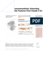 Scaling Monosemanticity - Extracting Interpretable Features From Claude 3 Sonnet