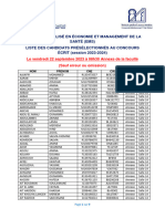 F - Liste Préselections Concours EMS Septembre 2023