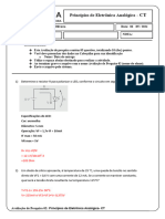 Avaliação de Pesquisa 02 - Princípios de Eletrônica Analógica - CT