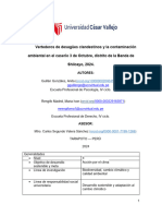 Vertederos de Desagües Clandestinos y La Contaminación Ambiental en El Caserío de 3 de Octubre, Distrito de La Banda de Shilcayo, 2024.