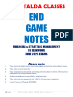 FMSM End Game Notes