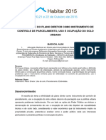 A Efetividade Do Plano Diretor Como Instrumento de Controle de Parcelamento, Uso E Ocupação Do Solo Urbano