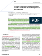 Speaker-Oriented Classroom Acoustics Design Guidelines in The Context of Current Regulations in European Countries