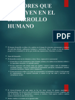 Factores Que Influyen en El Desarrollo Humano