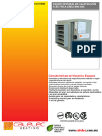 Ficha Técnica Equipo de Calefacción Eléctrica Integral Con Ventilador Axial Línea MiniVax