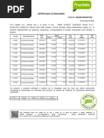 Certificado Cotizaciones: Folio Nº: 5862890198639F72E7