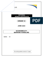 ECONOMICS P1 GR12 MEMO JUNE 2023 - English