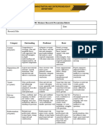 BC 301 Business Research Presentation Rubric