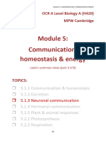 Module 5 Notes - 5.1.3 NEURONAL COMMUNICATION