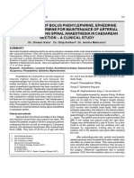 Comparison of Bolus Phenylephrine, Ephedrine And.10