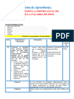 3° Sesión Día 2 Rel Conocemos La Importancia de Leer La Palabra de Dios