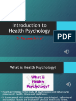 Weeks 1 & 2 Introduction To Health Psychology