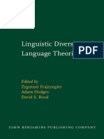 Zygmunt Frajzyngier, David S. Rood, Adam Hodges - Linguistic Diversity and Language Theories (Studies in Language Companion Series) (2005)