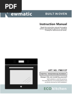 User's Manual of Newmatic Bulit-In Oven FM6113T - v.2024