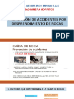 Prevención de Accidentes Por Desprendimiento de de Rocas