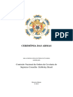 Cerimônia Das Armas: Comissão Nacional Da Ordem Da Cavalaria Do Supremo Conselho Demolay Brasil