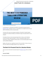 The Best 8 AI-Powered Tools For Literature Review - Researcherssite