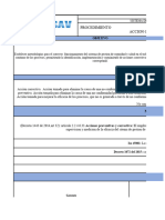 Procedimiento Accion Correctiva, Preventiva y de Mejora.