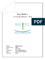 1 4 Circular Measure Hard