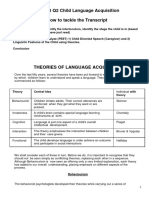 Paper 3 Q2 Child Language Acquisition CLA