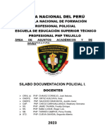 Silabo Documentacion Policial