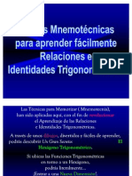 Ayudas Mnemotecnicas para Aprender Facilmente Relaciones e Identidades Trigonometricas