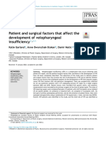 Patient and Surgical Factors That Affect The Development of Velopharyngeal Insufficiency