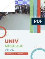 Univ Nigeria 2024 Conference Guidelines