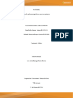 Actividad # 2 de Macroeconomia