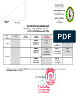 Emploi de Temps Chimie Biologie 21 Mai 2024