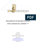 Reglamento de Regimen Interno Espanol Hotel