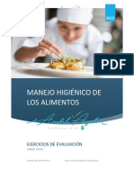 Manejo Higiénico de Los Alimentos Ejercicios