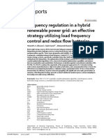 Frequency Regulation in A Hybrid Renewable Power Grid: An Effective Strategy Utilizing Load Frequency Control and Redox Flow Batteries