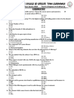 ECAT Test 7 Chem Key